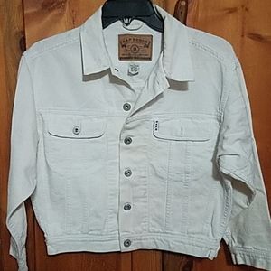 GAP Denim white corduroy womens jacket